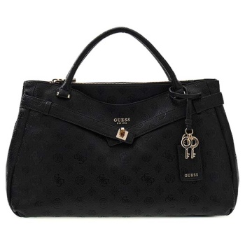 γυναικεία τσάντα ώμου guess hwpd9746060_black logo