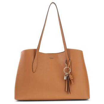 γυναικεία τσάντα tote guess hwbg9735230_caramel