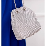 ασημι τσαντα πουγκι ...