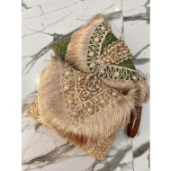 μπεζ ψαθινη τσαντα  ...