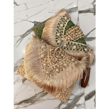 μπεζ ψαθινη τσαντα - penny