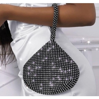 μαυρο τσαντακι με στρασ- liby