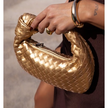 χρυση ματ τσαντα - nobl matte small