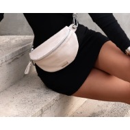 north cream belt bag