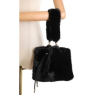 γουνινη τσαντα πουγκι - silvana