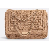 τσάντα ταχυδρόμου από πλεγμένο χαρτί