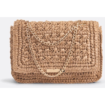 τσάντα ταχυδρόμου από πλεγμένο χαρτί