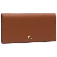 μεγάλο γυναικείο πορτοφόλι lauren ralph lauren - slim wallet 432802917010 lauren tan