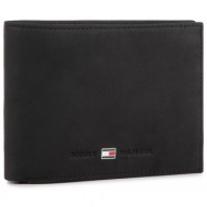 μεγάλο ανδρικό πορτοφόλι tommy hilfiger - johnson cc flap and coin pocket am0am00660/82566 black 002