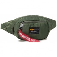τσαντάκι μέσης alpha industries - crew waist bag 196923 sage/green 01