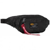 τσαντάκι μέσης alpha industries - crew waist bag 196923 black 03