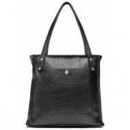 τσάντα ryłko - r40522tb czarny uv6 φυσικό δέρμα/grain leather