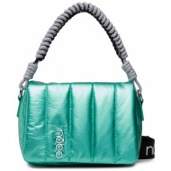 τσάντα nobo - nbag-m2170-c008 πράσινο ύφασμα/-ύφασμα