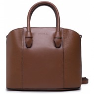 τσάντα furla - miastella wb00727-bx0053-03b00-1-007-20-bg-b cognac h φυσικό δέρμα/grain leather