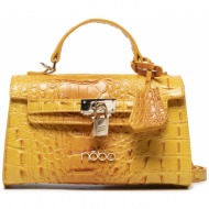 τσάντα nobo - nbag-m0610-c002 κίτρινο απομίμηση δέρματος/-aπομίμηση δέρματος