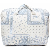 τσάντα manebi - riviera bag maxi b 1.0 ar indigo bandana ύφασμα/-ύφασμα