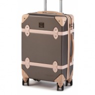 μικρή σκληρή βαλίτσα semi line t5508-2 καφέ υλικό/-υλικό υψηλής ποιότητας