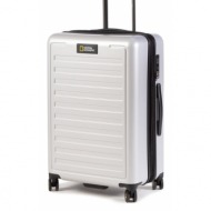 μικρή σκληρή βαλίτσα national geographic luggage n164ha.60.23 silver υλικό/-υλικό υψηλής ποιότητας