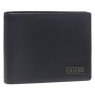 μεγάλο πορτοφόλι ανδρικό guess boxed sm2509 lea20 blu φυσικό δέρμα/grain leather