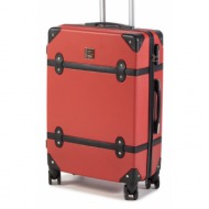 μεσαία σκληρή βαλίτσα semi line t5511-0 κόκκινο υλικό/-υλικό υψηλής ποιότητας