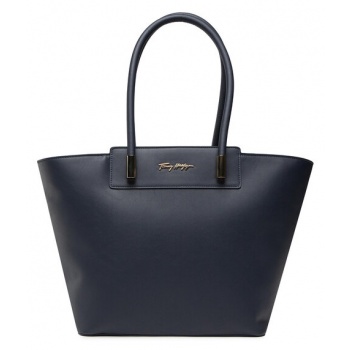 τσάντα tommy hilfiger new tommy tote aw0aw11896 c7h