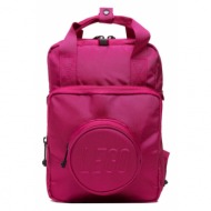 σακίδιο lego brick 1x1 kids backpack 20206-0124 bright red violet υφασμα/-ύφασμα