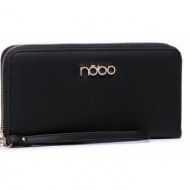 μεγάλο πορτοφόλι γυναικείο nobo npur-l2111-c020 μαύρο απομίμηση δέρματος/-απομίμηση δέρματος
