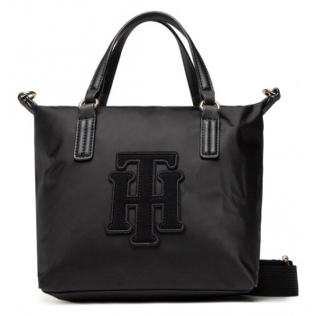 τσάντα tommy hilfiger poppy small tote applique aw0aw13174 σε προσφορά