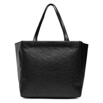 τσάντα calvin klein sleek shopper 29 aol k60k609773 bds