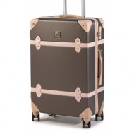 μεσαία σκληρή βαλίτσα semi line t5508-3 καφέ υλικό/-υλικό υψηλής ποιότητας
