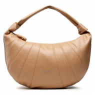 τσάντα gino rossi cs7069 beige φυσικό δέρμα/grain leather