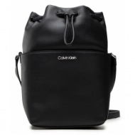 τσάντα calvin klein ck must bucket bag sm k60k609124 bax απομίμηση δέρματος/-απομίμηση δέρματος