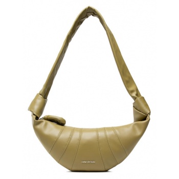 τσάντα gino rossi cs7068 khaki φυσικό δέρμα/grain leather