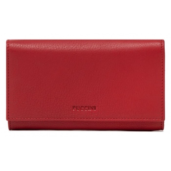 μεγάλο πορτοφόλι γυναικείο puccini g004 red 3 φυσικό