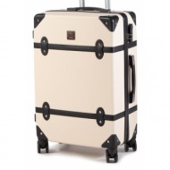 μεσαία σκληρή βαλίτσα semi line t5507-3 μπεζ υλικό/-υλικό υψηλής ποιότητας