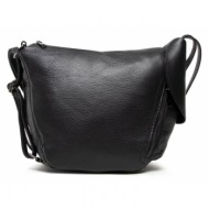 τσάντα creole k11283 czerń φυσικό δέρμα/grain leather