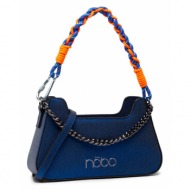 τσάντα nobo nbag-m1260-c012 μπλε απομίμηση δέρματος/-απομίμηση δέρματος