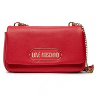 τσάντα love moschino jc4401pp0fkp0500 rosso απομίμηση δέρματος/-απομίμηση δέρματος