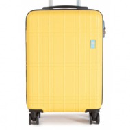 μικρή σκληρή βαλίτσα dielle 130/55 giallo υλικό - abs