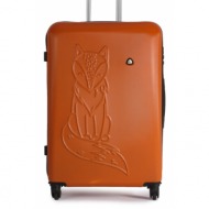 μεγάλη σκληρή βαλίτσα semi line t5550-6 πορτοκαλί υλικό/-υλικό υψηλής ποιότητας