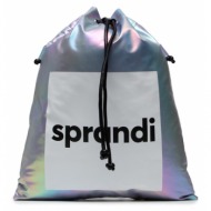 τσάντα sprandi bsd-s-073-00-07 silver υφασμα/-ύφασμα