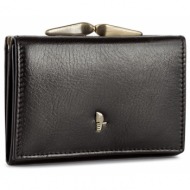 μικρό πορτοφόλι γυναικείο puccini mu1701 black 1 φυσικό δέρμα/grain leather