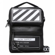 τσαντάκι hxtn supply utility - tactical shoulder bag h67010 black ύφασμα - ύφασμα