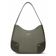 τσάντα nobo nbag-n2680-c008 πράσινο ύφασμα - ύφασμα
