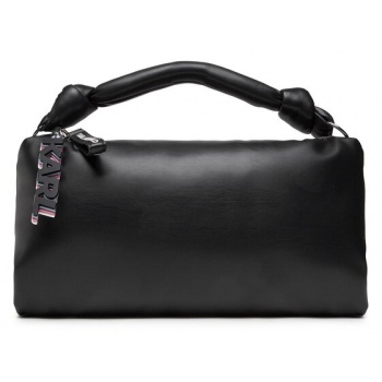 τσάντα karl lagerfeld 225w3056 black φυσικό δέρμα/grain σε προσφορά