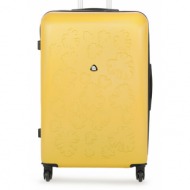 μεγάλη σκληρή βαλίτσα semi line t5546-6 κίτρινο υλικό/-υλικό υψηλής ποιότητας