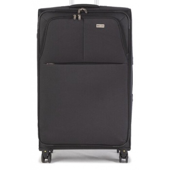 μεγάλη υφασμάτινη βαλίτσα semi line t5514-6 μαύρο