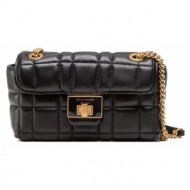 τσάντα kate spade evelyn quilted leatcher small s k8932 black φυσικό δέρμα - grain leather