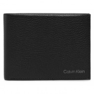 μεγάλο πορτοφόλι ανδρικό calvin klein warmt bifold 5cc w/coin l baw φυσικό δέρμα/grain leather