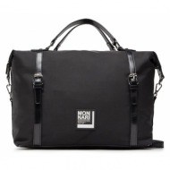 τσάντα monnari bag1060-020 czarny matowy ύφασμα - ύφασμα